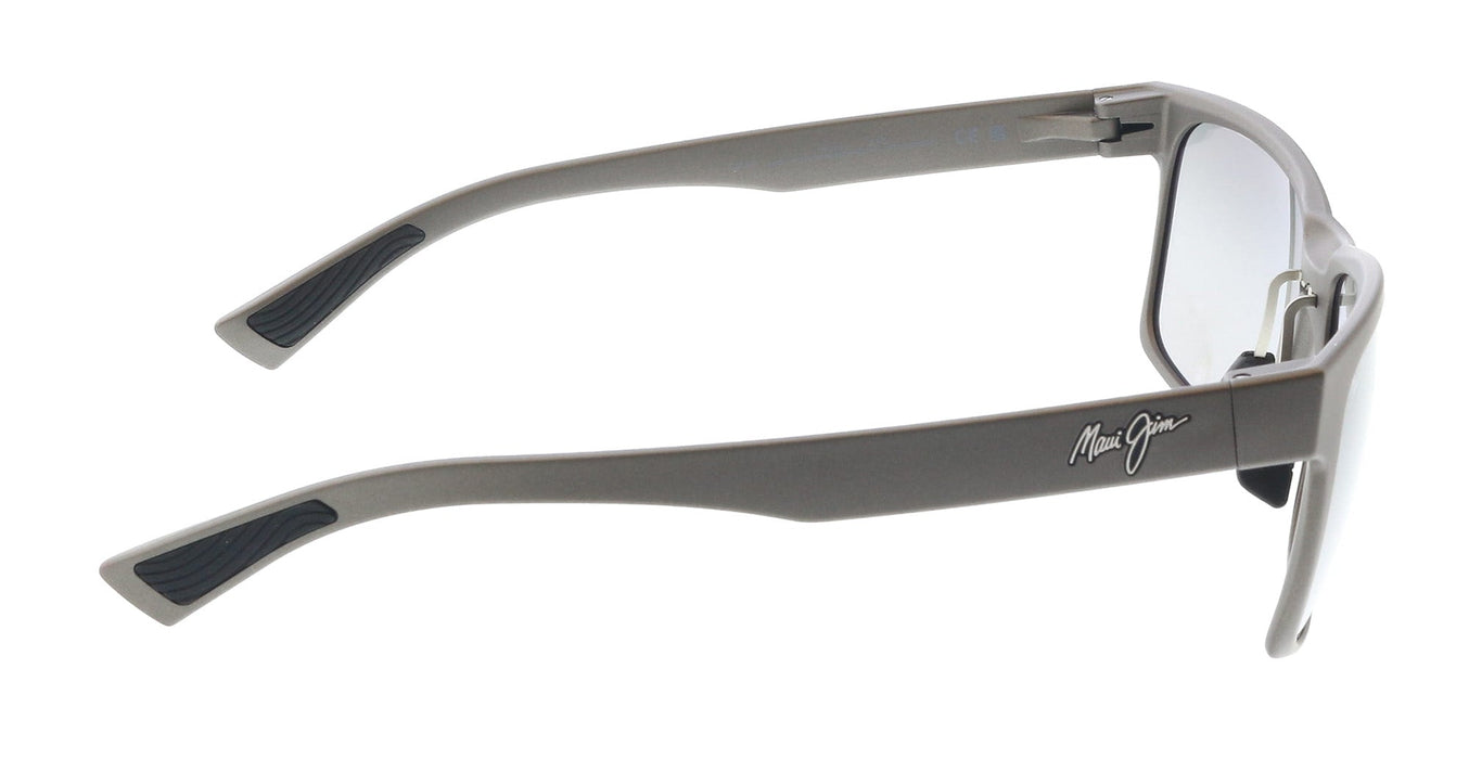 Maui Jim MJ0683S-004 Charcoal Matte Square Sunglasses Polarized Grey Lenses