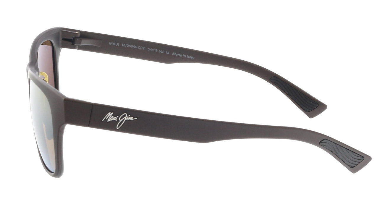 Maui Jim MJ0684S-002 Matte Brown Square Bronze SuperThin