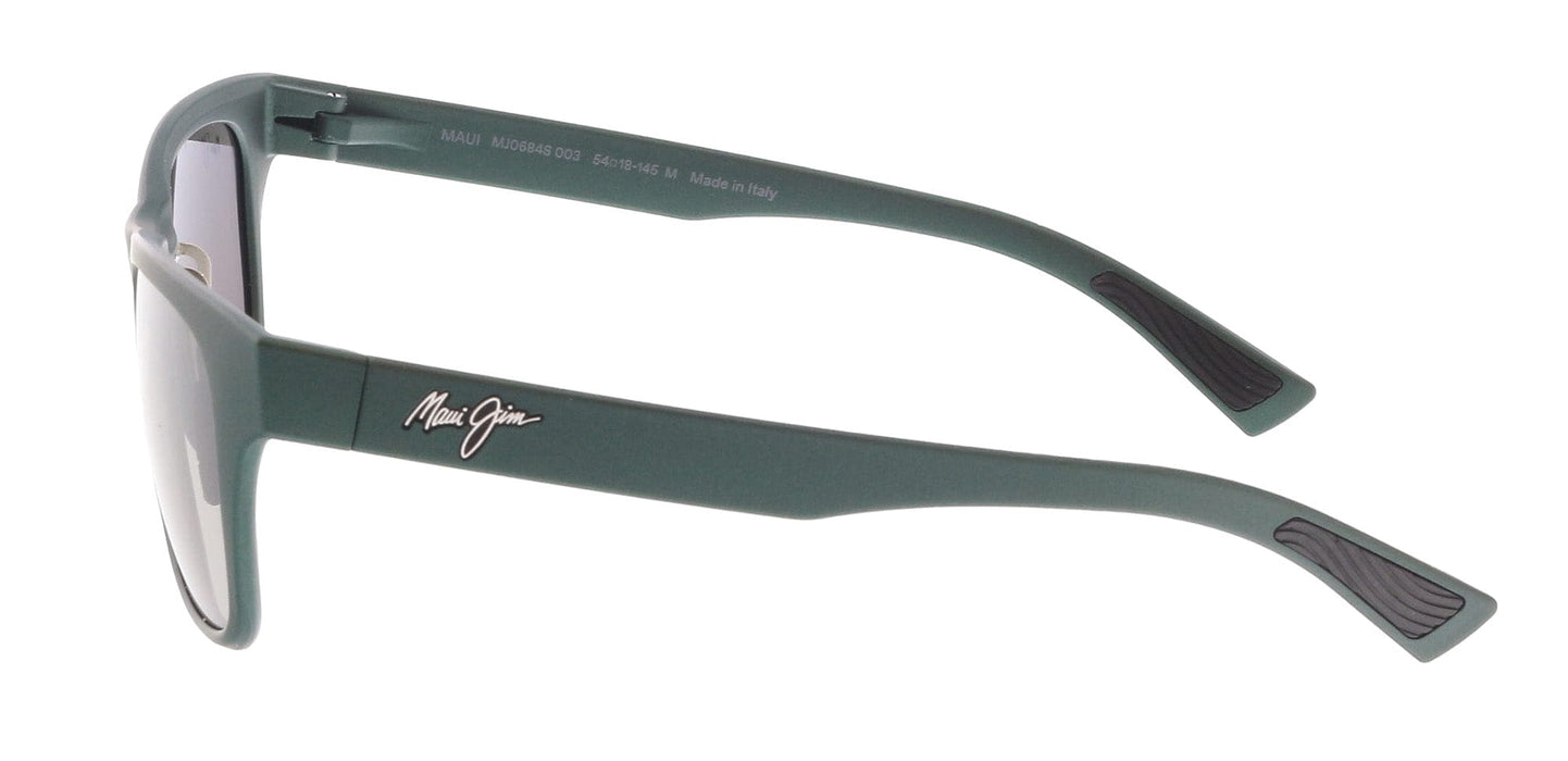 Maui Jim MJ0684S-003 Matte Green Adventure Sunglasses Polarized Grey Lenses