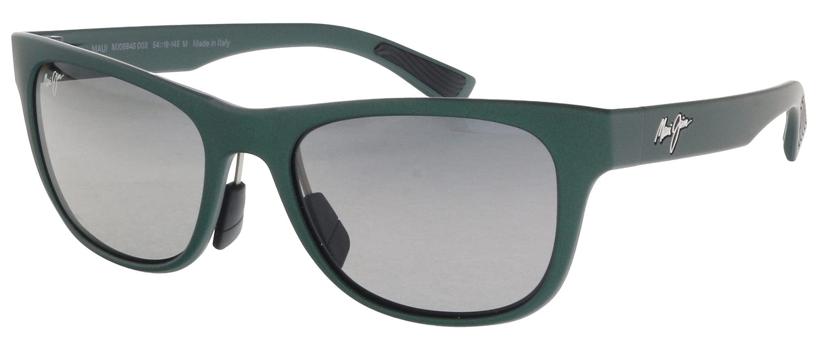 Maui Jim MJ0684S-003 Matte Green Adventure Sunglasses Polarized Grey Lenses