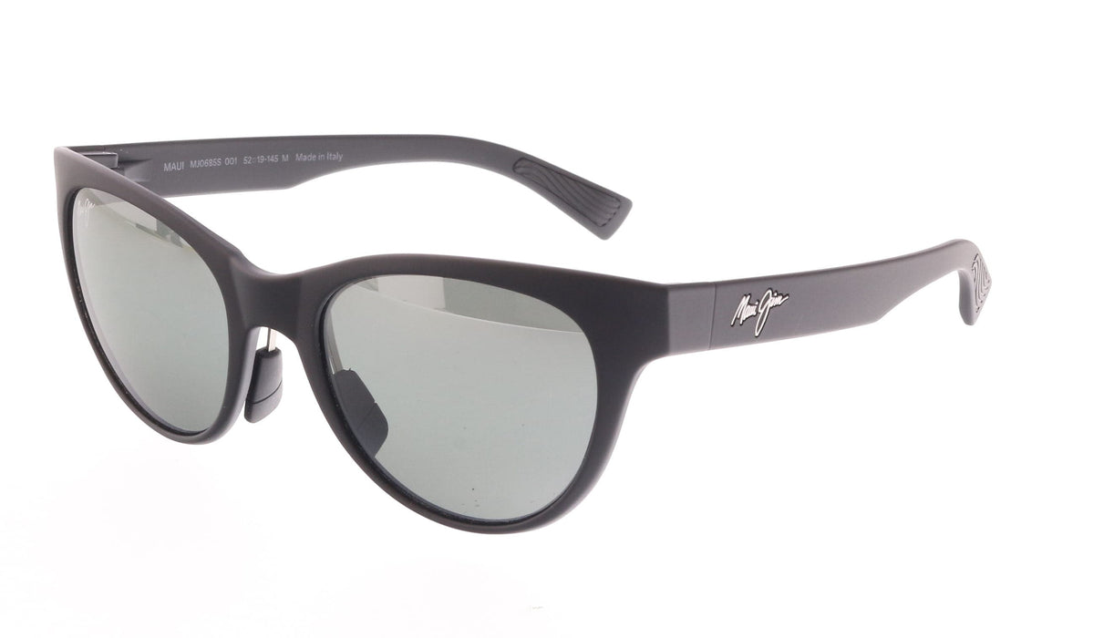 Maui Jim MJ0685S-001 Elegant Black Cat-Eye Grey Gradient Polarized