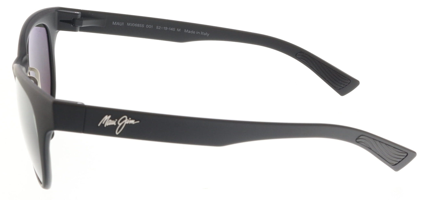 Maui Jim MJ0685S-001 Elegant Black Cat-Eye Grey Gradient Polarized