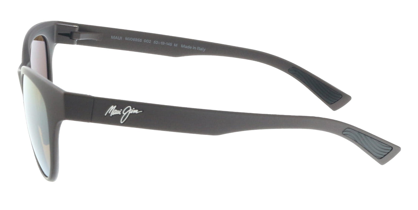 Maui Jim MJ0685S-002 Sleek Matte Brown Cat-Eye Bronze Polarized SuperThin