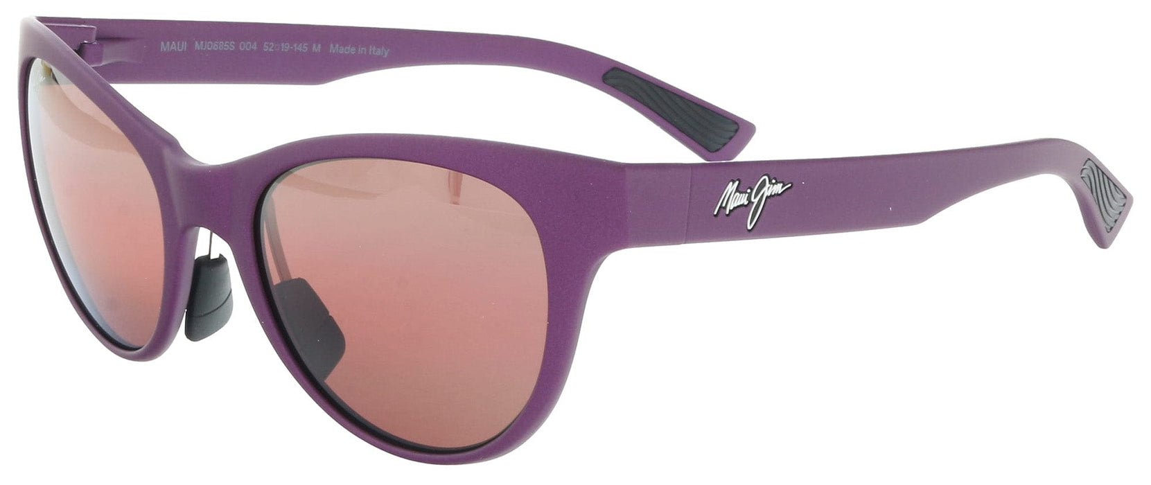 Maui Jim MJ0685S-004 Sleek Matte Violet Cat-Eye Sunglasses Maui Rose