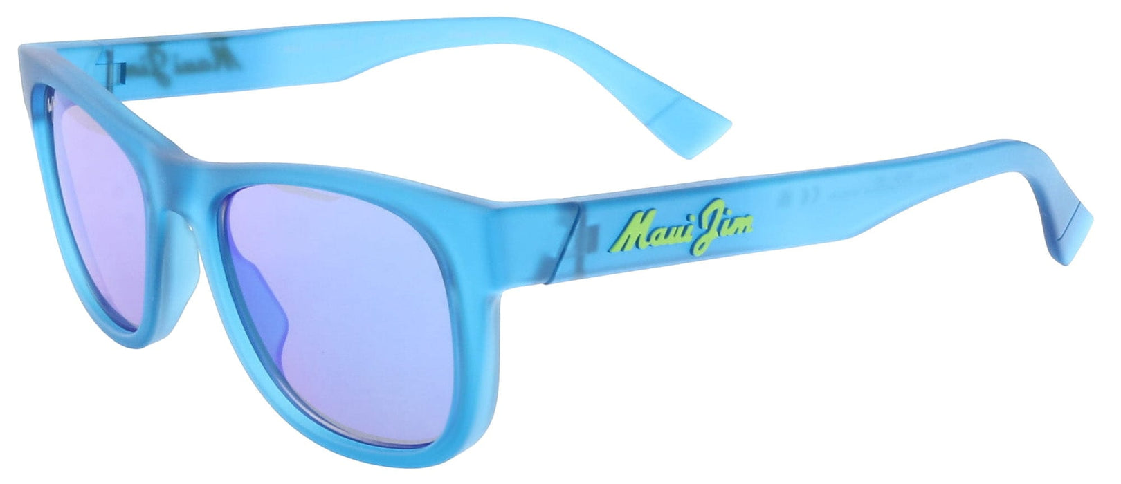 Maui Jim MJ0687S-003 Vibrant Teal Square Sunglasses Blue Mirror Polarized
