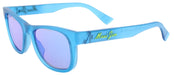 Maui Jim MJ0687S-003 Vibrant Teal Square Sunglasses Blue Mirror Polarized