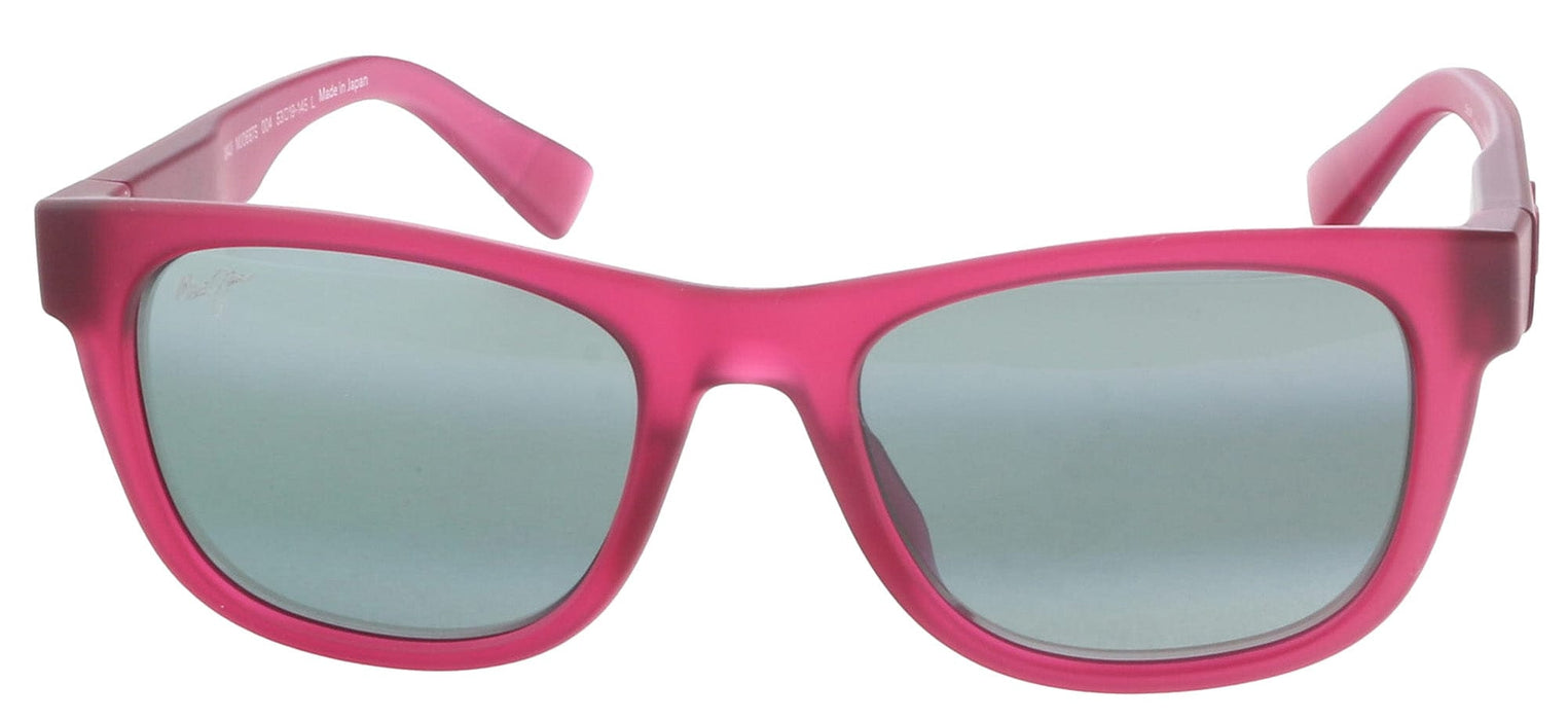 Maui Jim MJ0687S-004 Fuchsia Transparent Square Sunglasses Grey Polarised