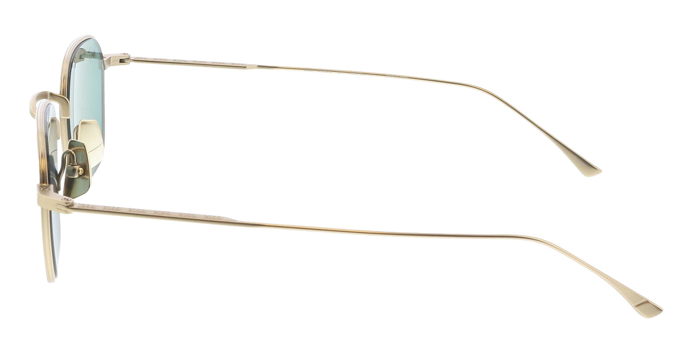 Maui Jim MJ0690S-001 Refined Square Titanium Sunglasses in Matte Light Gold