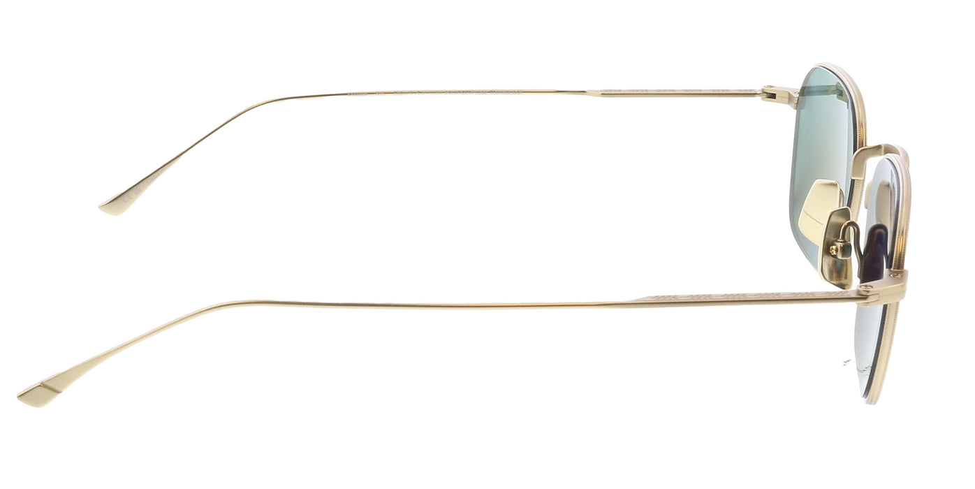 Maui Jim MJ0690S-001 Refined Square Titanium Sunglasses in Matte Light Gold