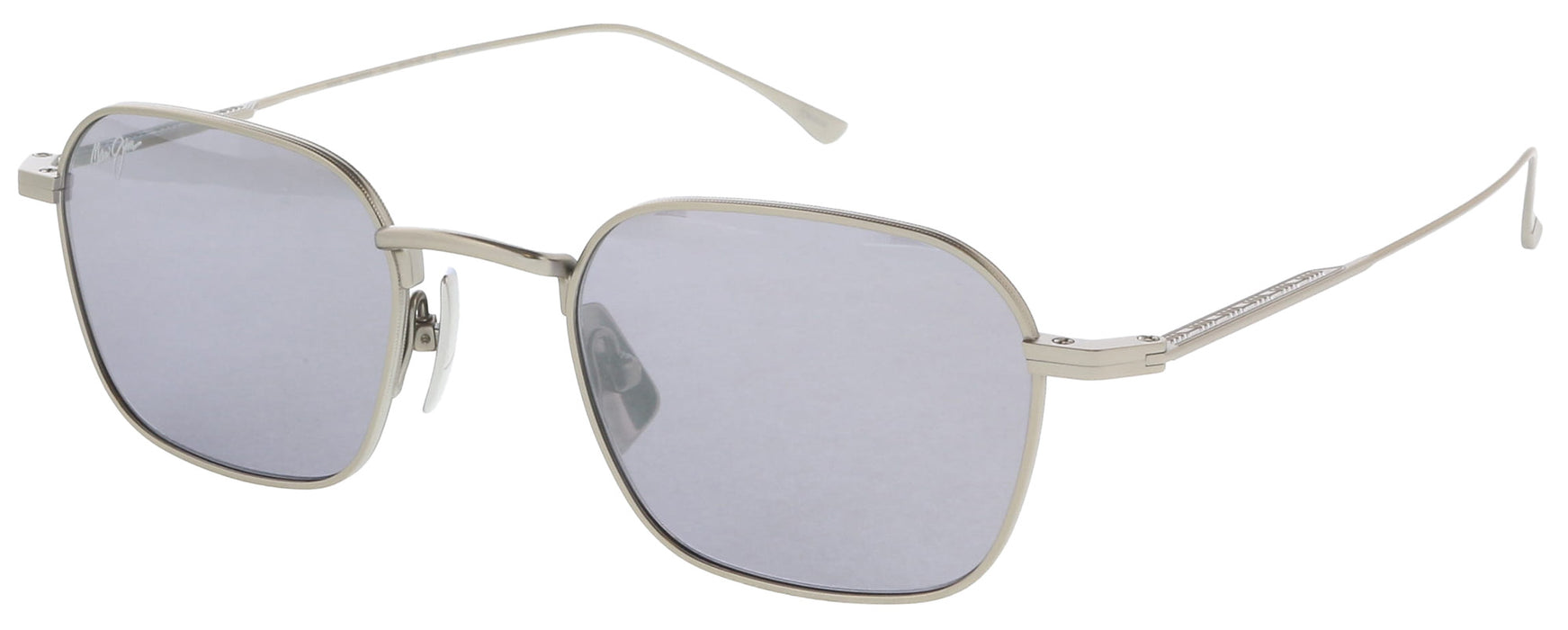 Maui Jim MJ0690S-003 Refined Silver Titanium Square Sunglasses Silver