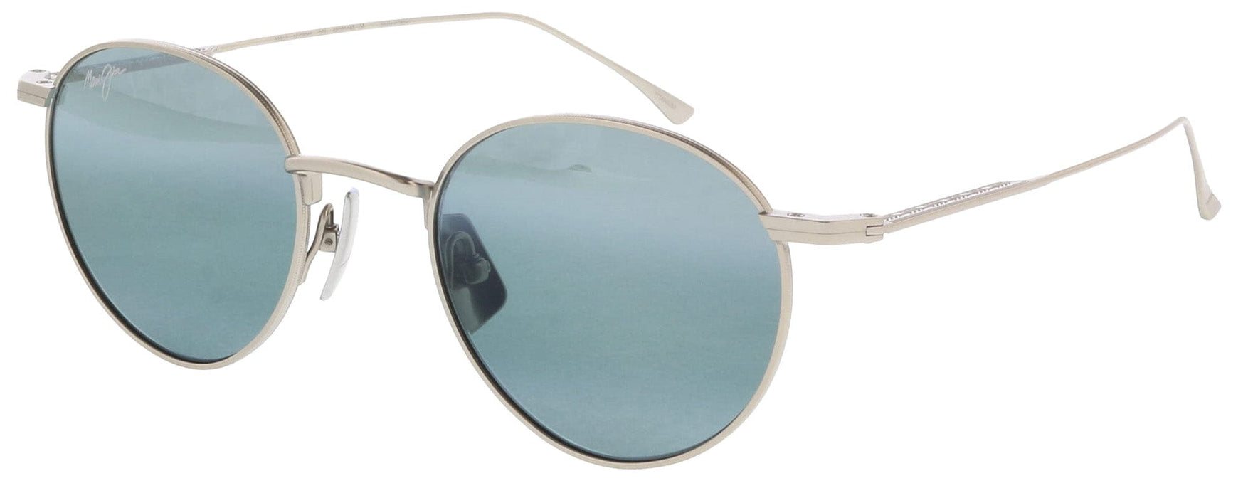 Maui Jim MJ0691S-001 Timeless Silver Round Titanium Sunglasses Grey Mirror