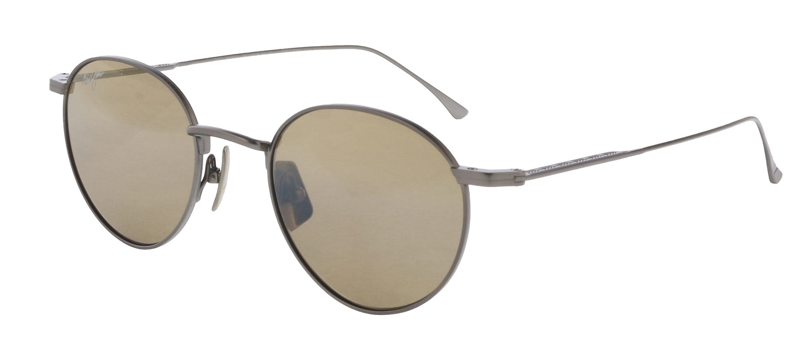 Maui Jim MJ0691S-002 Matte Dark Ruthenium Round Titanium Sunglasses HCL