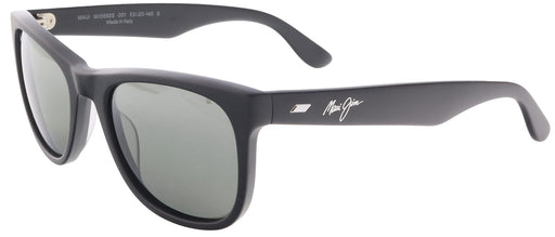 Maui Jim MJ0692S-001 Classic Matte Black Square Sunglasses Grey Polarized