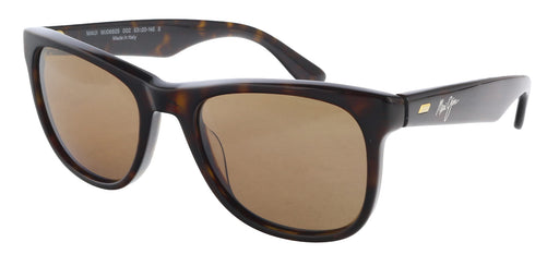 Maui Jim MJ0692S-002 Shiny Dark Havana Square Acetate Sunglasses Bronze