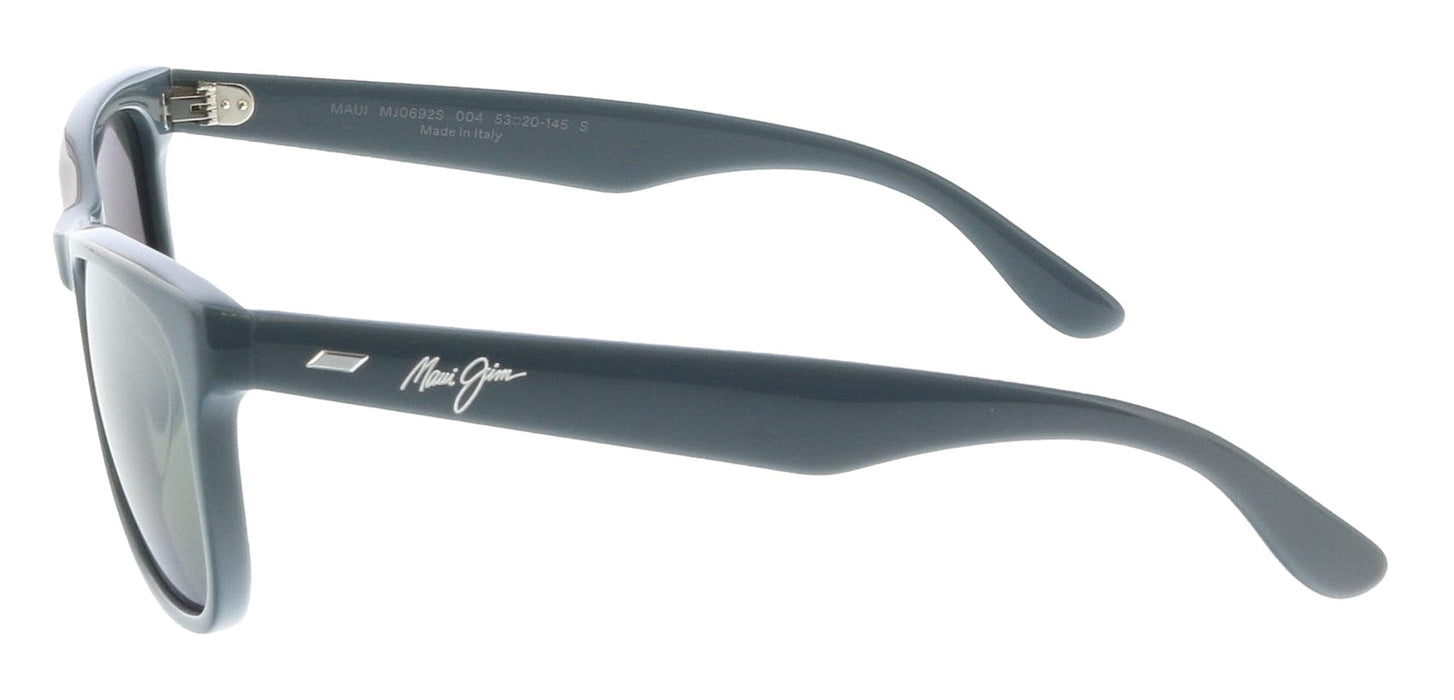 Maui Jim MJ0692S-004 Glossy Blue Square Acetate Sunglasses Grey Bi-Gradient