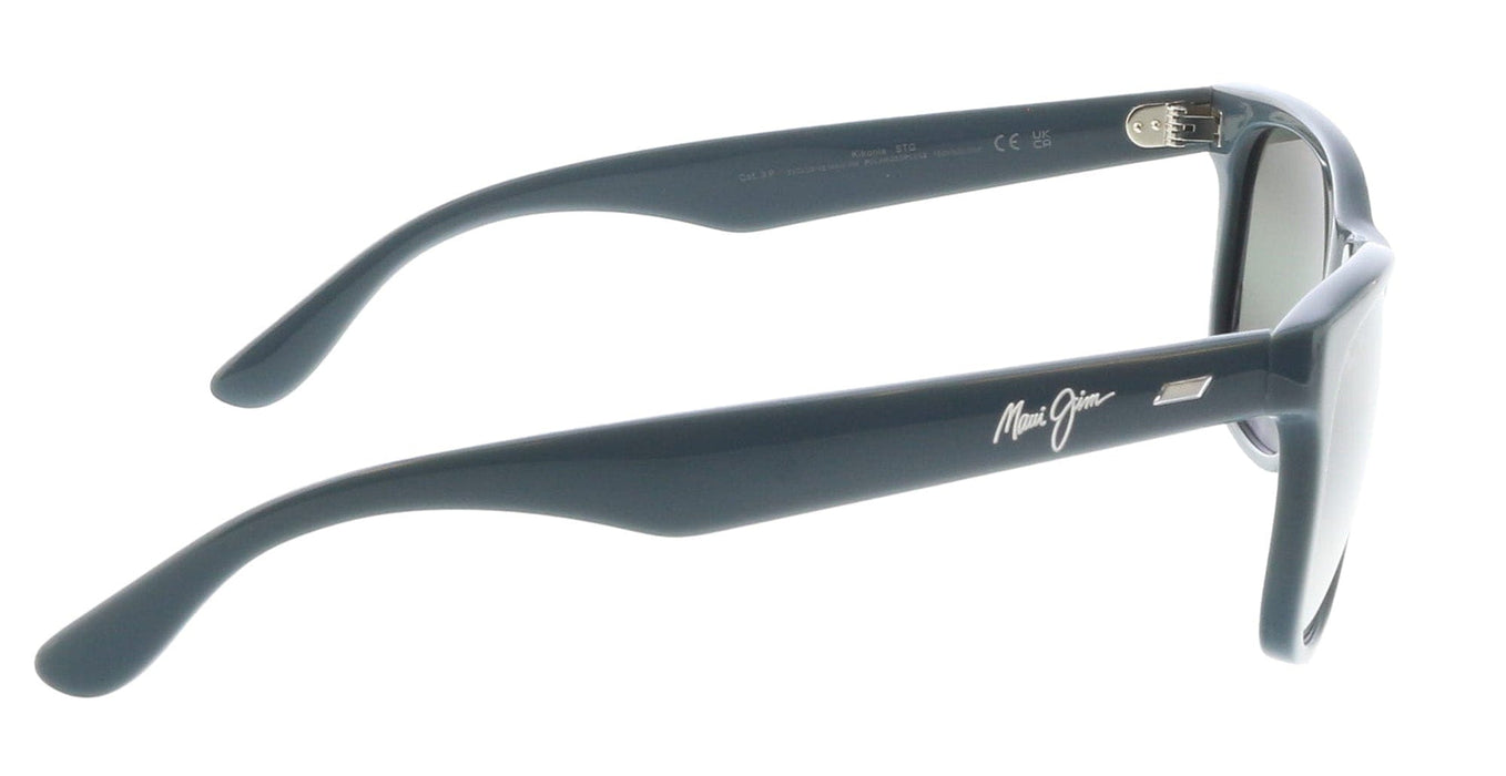 Maui Jim MJ0692S-004 Glossy Blue Square Acetate Sunglasses Grey Bi-Gradient