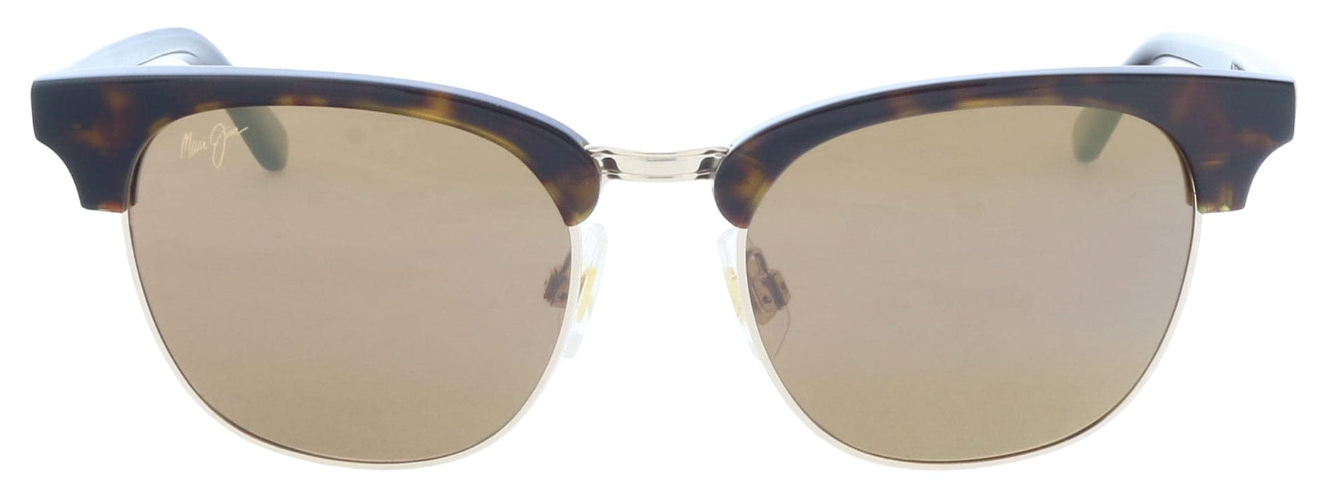 Maui Jim MJ0695S-002 Glossy Dark Havana Round Square Acetate Sunglasses
