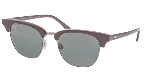 Maui Jim MJ0695S-003 Shiny Solid Brown Square Sunglasses Neutral Grey Lens