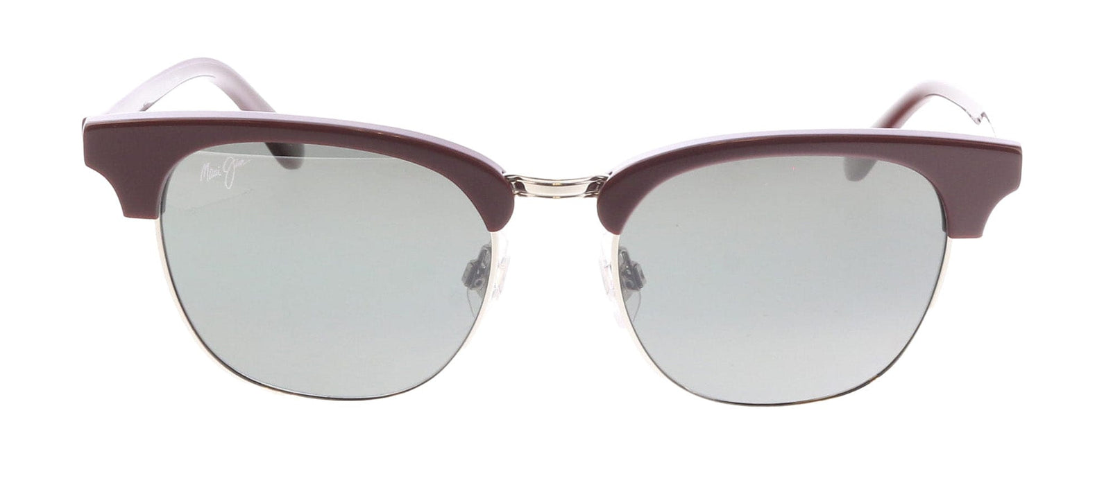Maui Jim MJ0695S-003 Shiny Solid Brown Square Sunglasses Neutral Grey Lens