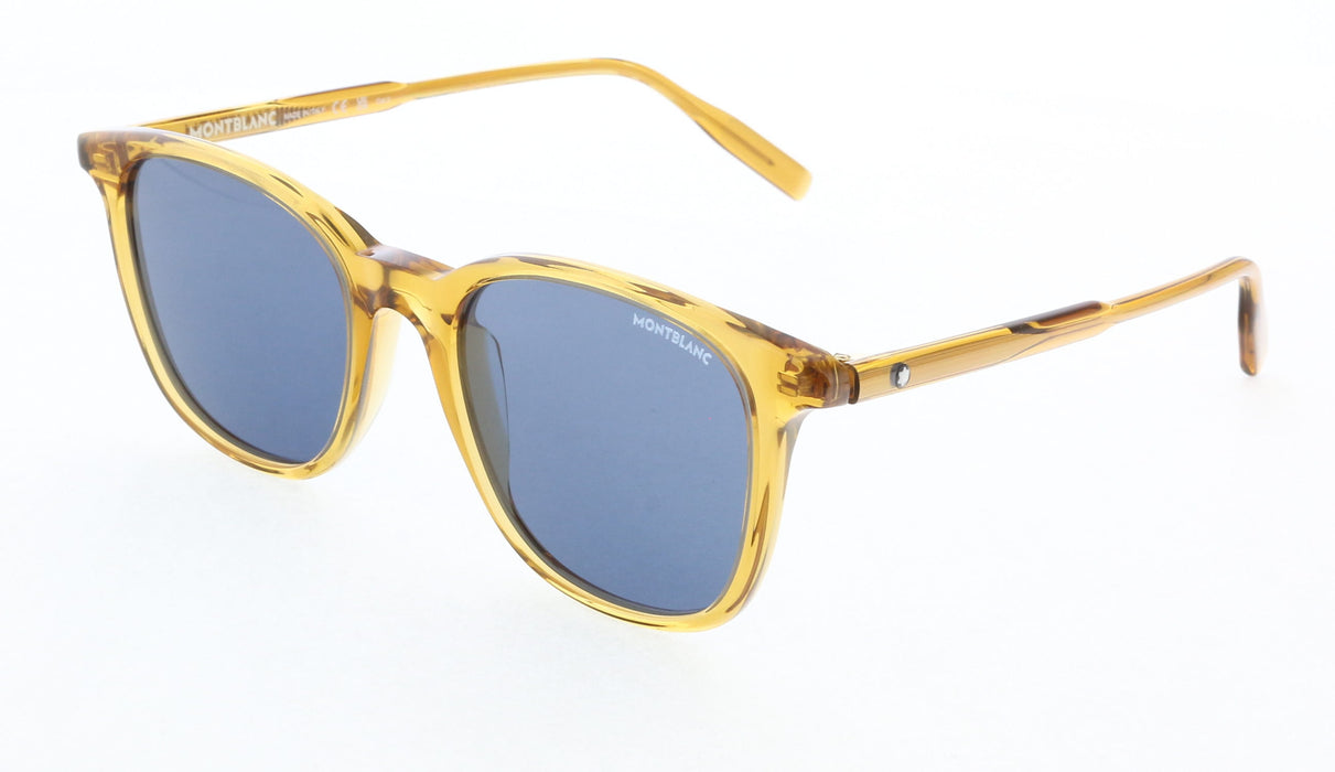 Montblanc MB0006S-004 Classic Amber Acetate Sunglasses