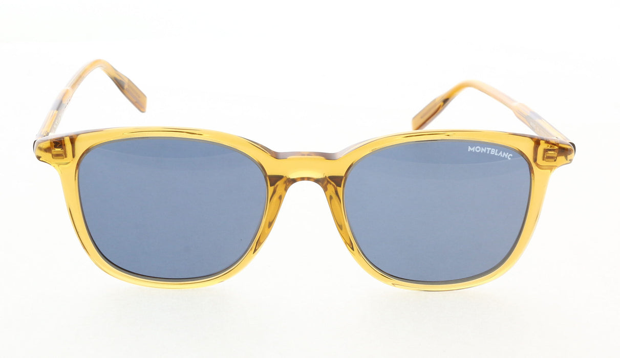Montblanc MB0006S-004 Classic Amber Acetate Sunglasses