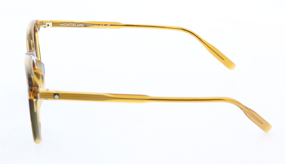 Montblanc MB0006S-004 Classic Amber Acetate Sunglasses