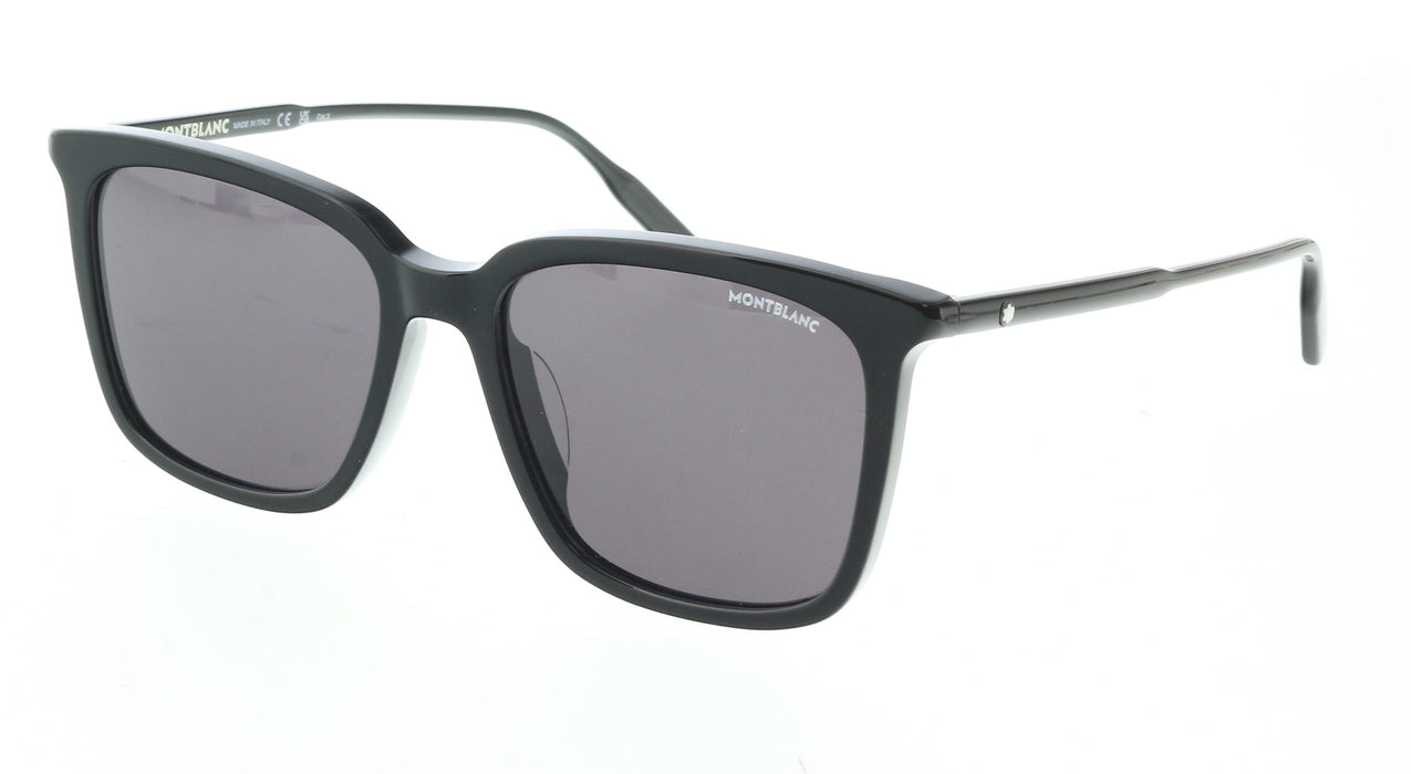 Montblanc MB0084SK-001  Black Square Frame Sunglasses Timeless Luxury Eyewear