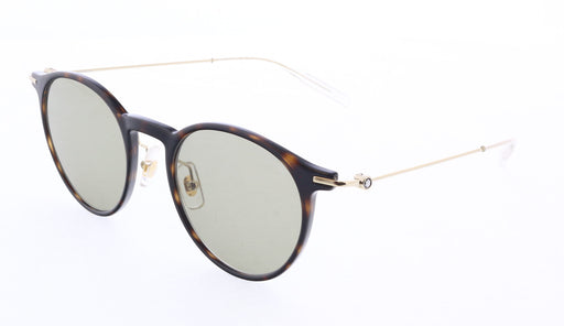 Montblanc MB0097S-007 Tortoiseshell Round Sunglasses Vintage Charm
