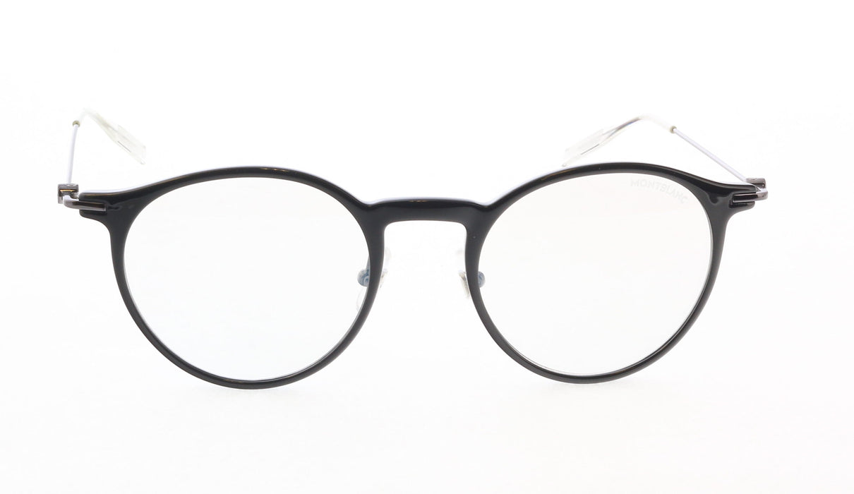 Montblanc MB0097S-008 Round Eyewear with Interchangeable Blue Lenses
