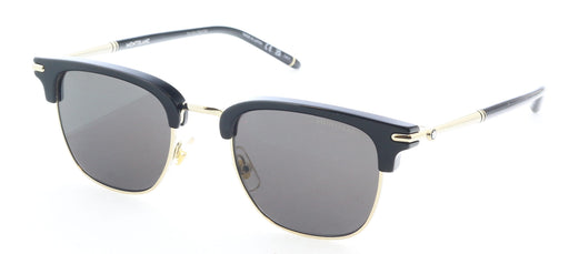 Montblanc MB0242S-001 Black & Gold Sunglasses Vintage Sophistication