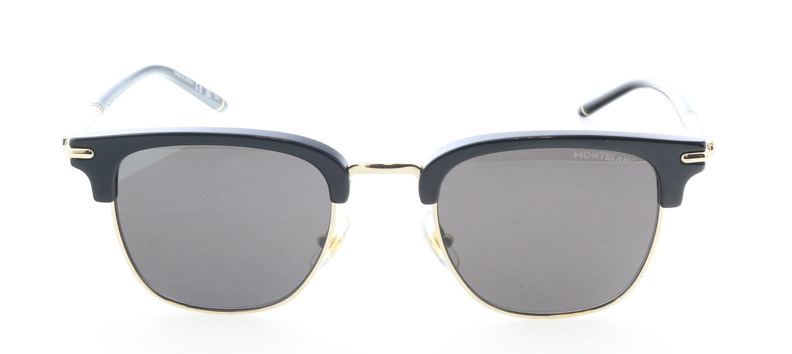 Montblanc MB0242S-001 Black & Gold Sunglasses Vintage Sophistication