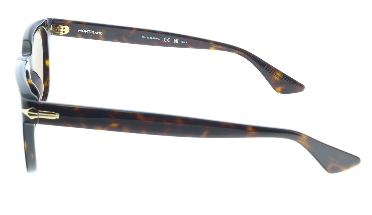 Montblanc MB0302S-012 Havana Brown Sunglasses Iconic Elegance
