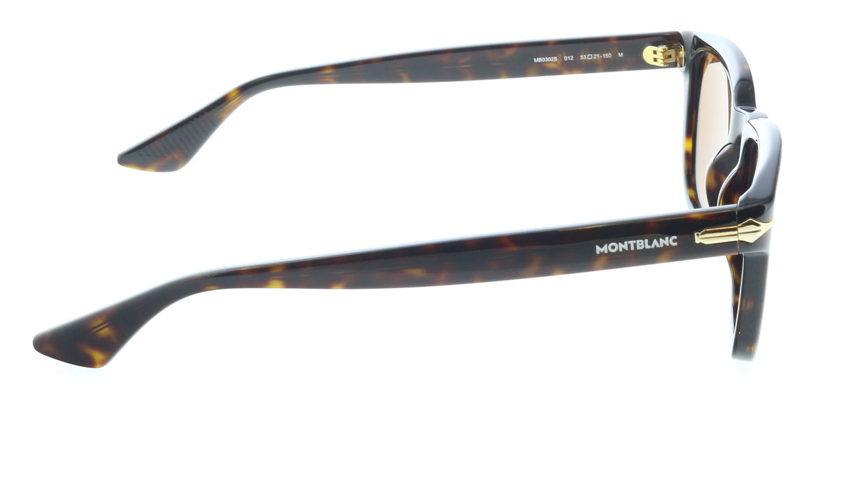 Montblanc MB0302S-012 Havana Brown Sunglasses Iconic Elegance