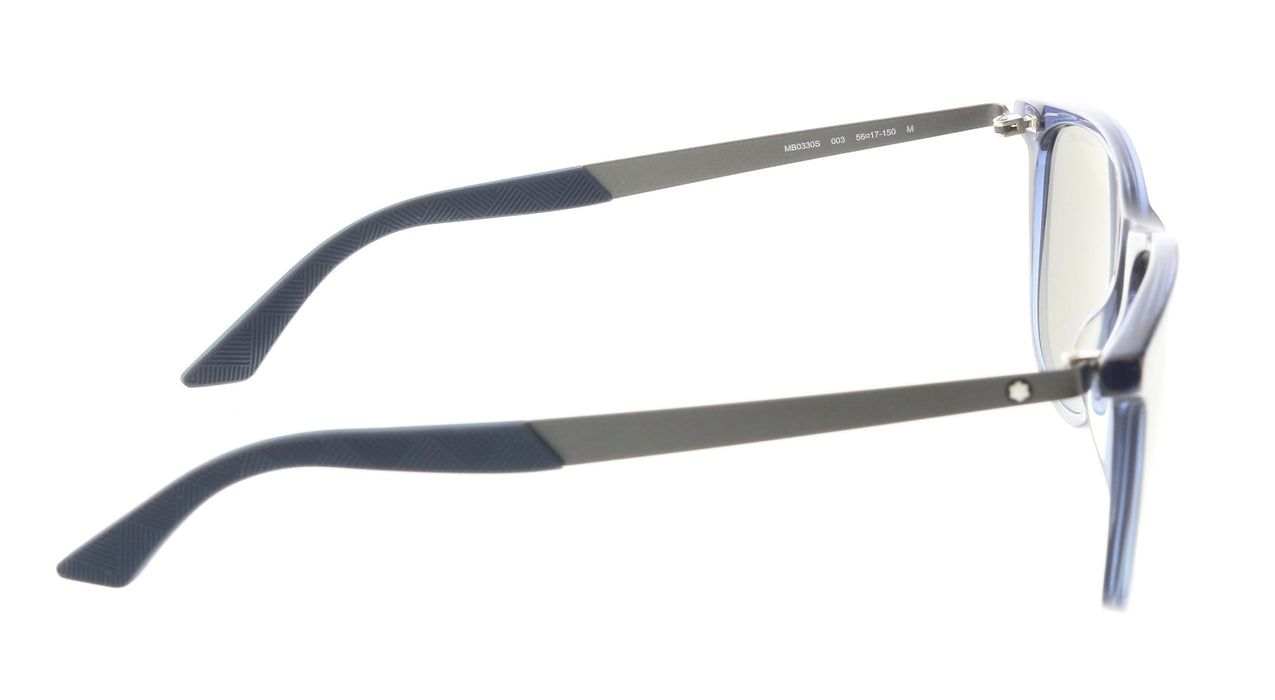 Montblanc MB0330S-003  Sporty-Chic Blue Sunglasses Modern Elegance