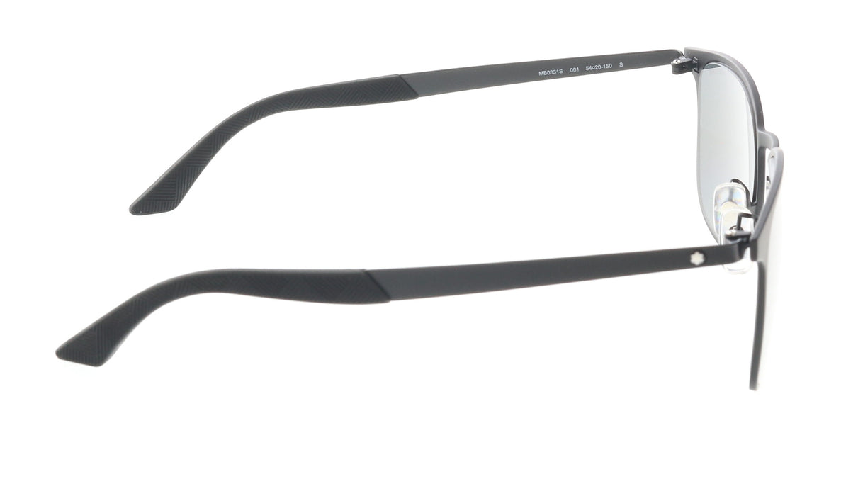 Montblanc MB0331S-001 Sleek Matte Black Sunglasses Minimalist Style