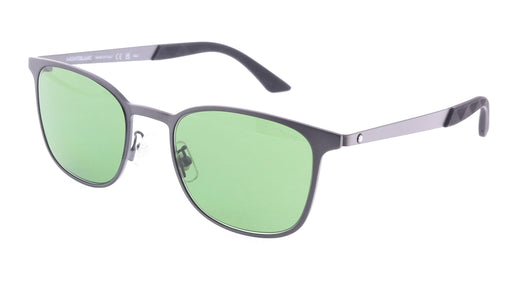 Montblanc MB0331S-002 Matte Black Modern Rectangular Sunglasses