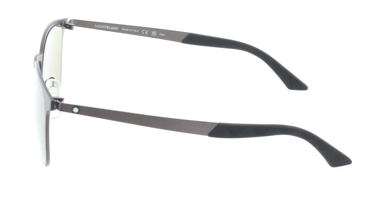 Montblanc MB0331S-003  Menâ€™s Matte Brown Pilot Sunglasses