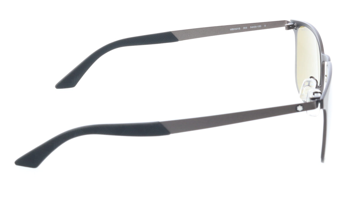 Montblanc MB0331S-003  Menâ€™s Matte Brown Pilot Sunglasses