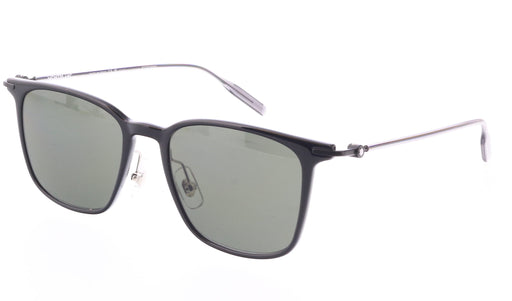 Montblanc MB0354S-001 Slim Black Sunglasses Lightweight Rectangular Style