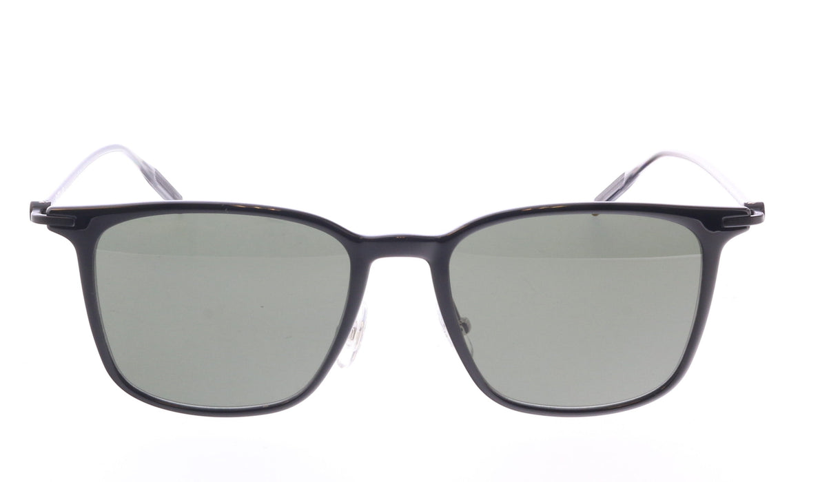 Montblanc MB0354S-001 Slim Black Sunglasses Lightweight Rectangular Style