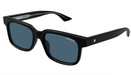 Montblanc MB0383S-003 Matte Black Square Sunglasses Effortless Minimalism