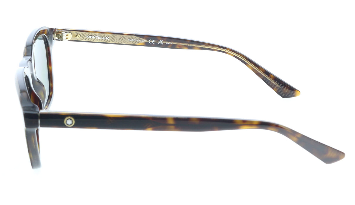 Montblanc MB0384S-002 Tortoise Square Sunglasses Classic Meets Trend