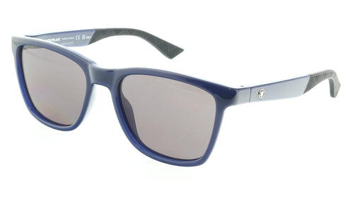 Montblanc MB0399S-004 Matte Navy Square Sunglasses Sharp Urban Look