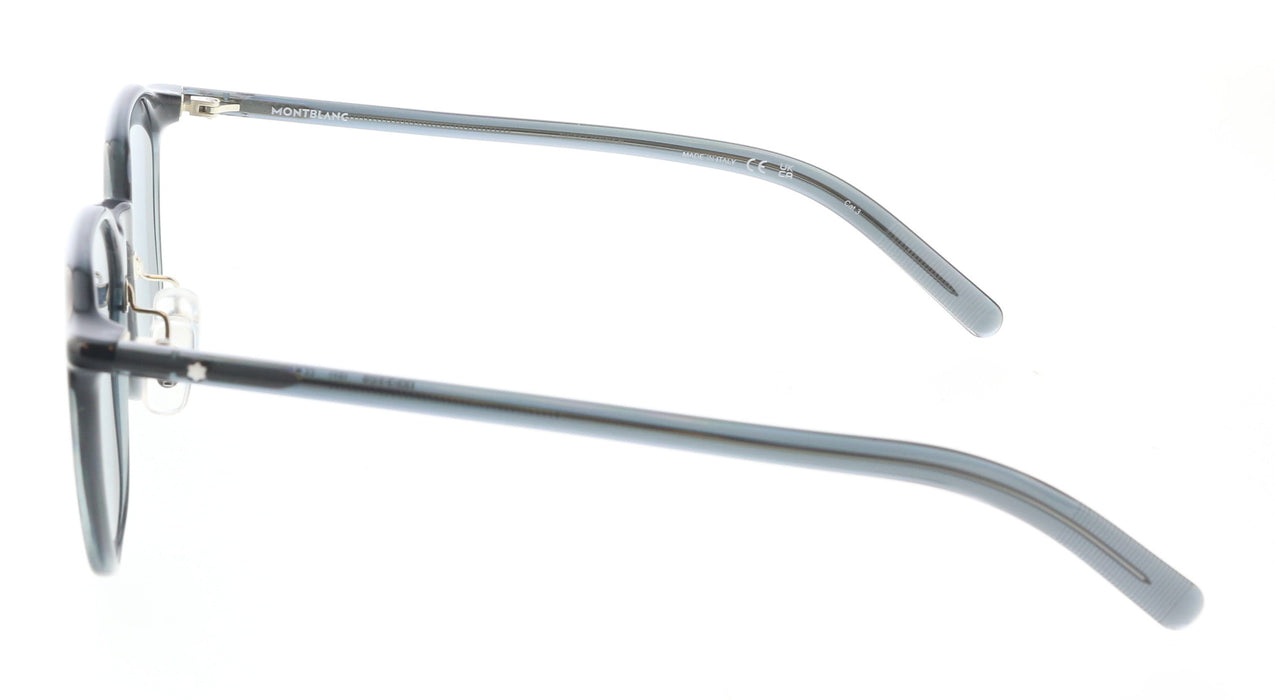 Montblanc MB0420SK-002 Grey Sunglasses Rounded Square Frames