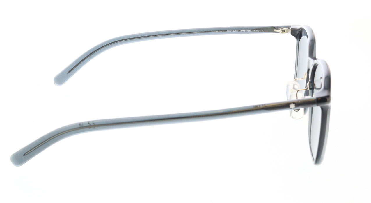 Montblanc MB0420SK-002 Grey Sunglasses Rounded Square Frames