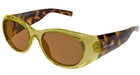 Saint Laurent SL 736-005 Green / Havana square Sunglasses
