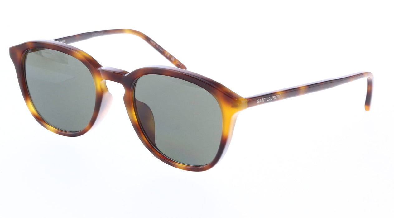 Saint Laurent SL 782/K-003 Understated Glow: Havana Tortoiseshell Round