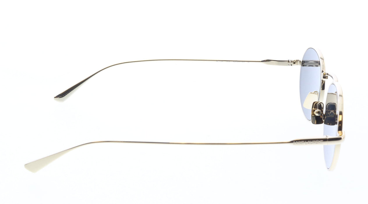Saint Laurent SL 799-003 Golden Statement: Round Metal Sunglasses with Sleek