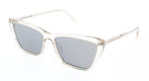 Saint Laurent SL 737 MICA THIN-004 Transparent Cat-Eye Sunglasses with Smoky