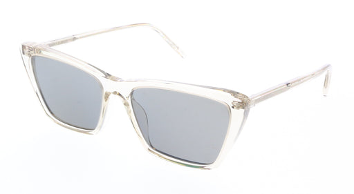 Saint Laurent SL 737 MICA THIN-004 Transparent Cat-Eye Sunglasses with Smoky